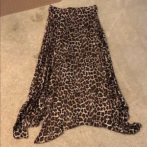 Zara Cheetah Midi Skirt